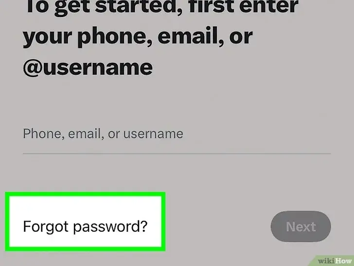 Step 1 Click or tap the "Forgot password?"